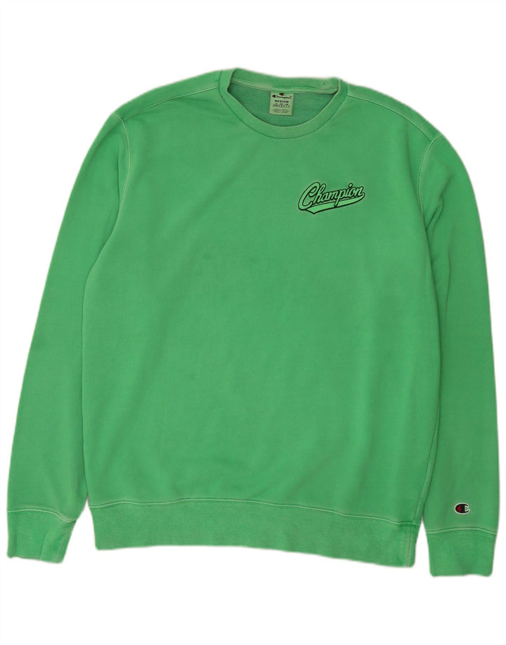 Sweter męski CHAMPION, średniej wielkości, zielony, bawełniany