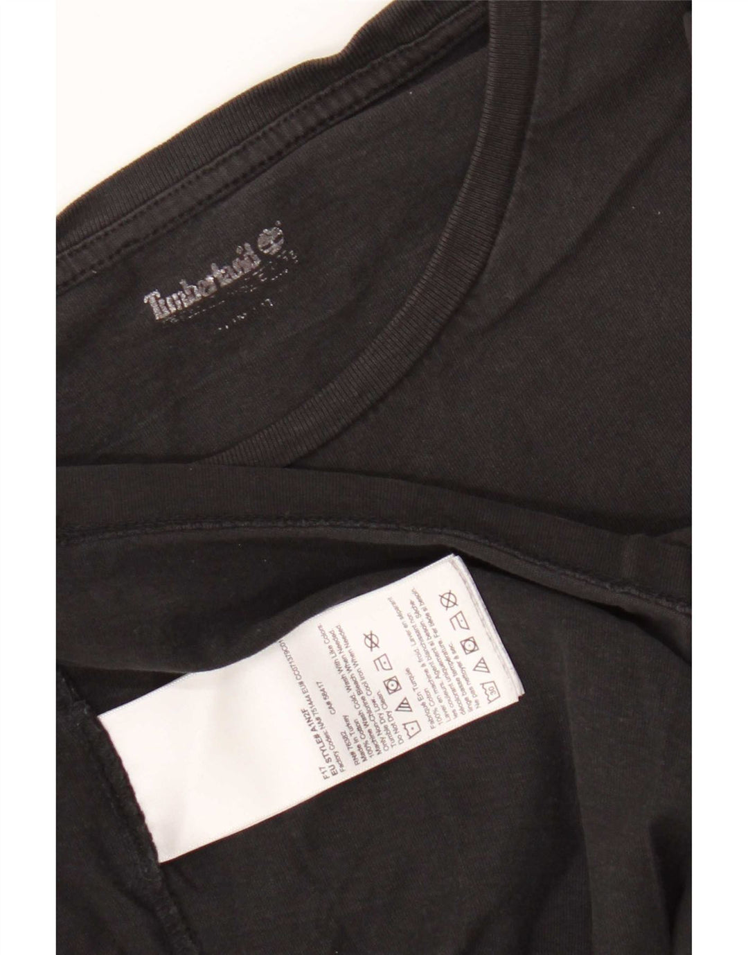 Męski T-shirt z grafiką Timberland, mały, czarny, bawełniany