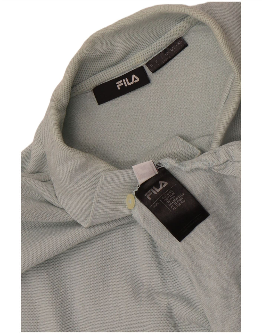 Męska koszulka polo Fila, duża, szara, bawełniana