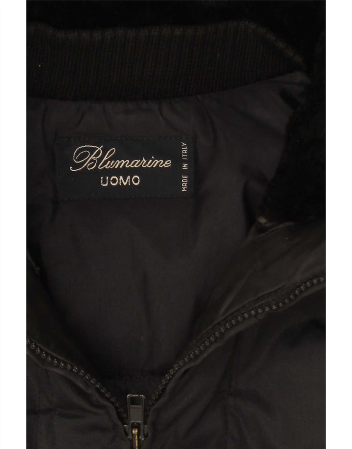Blumarine Męska kurtka parka UK 40 duża czarna