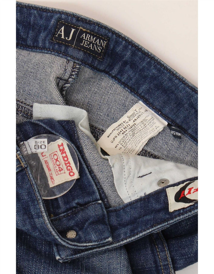 Damskie jeansy Bootcut Armani W30 L28 Niebieskie bawełniane