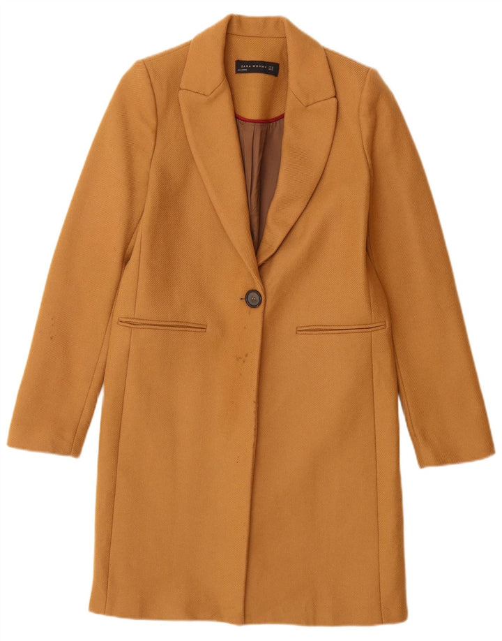 Płaszcz damski Zara UK 6 XS, brązowa wełna