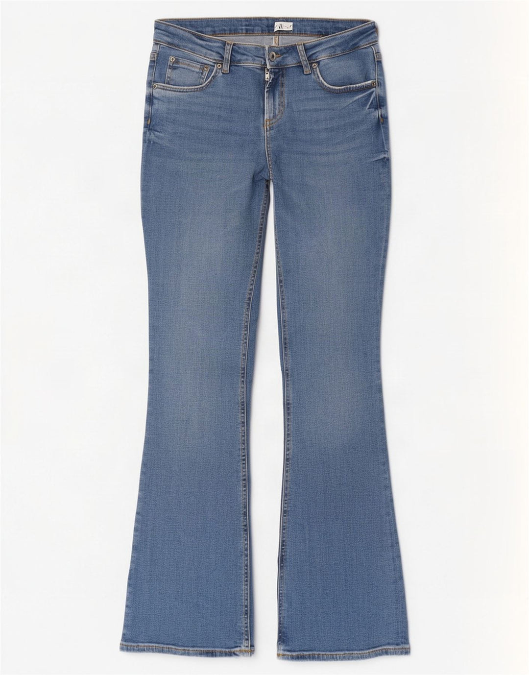 Damskie jeansy rozkloszowane Zara EU 38 Small W28 L32 Niebieskie bawełniane