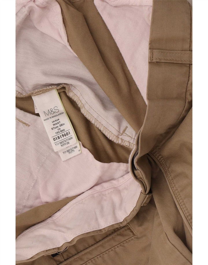 Męskie spodenki Chino Marks & Spencer W38 XL, beżowa bawełna