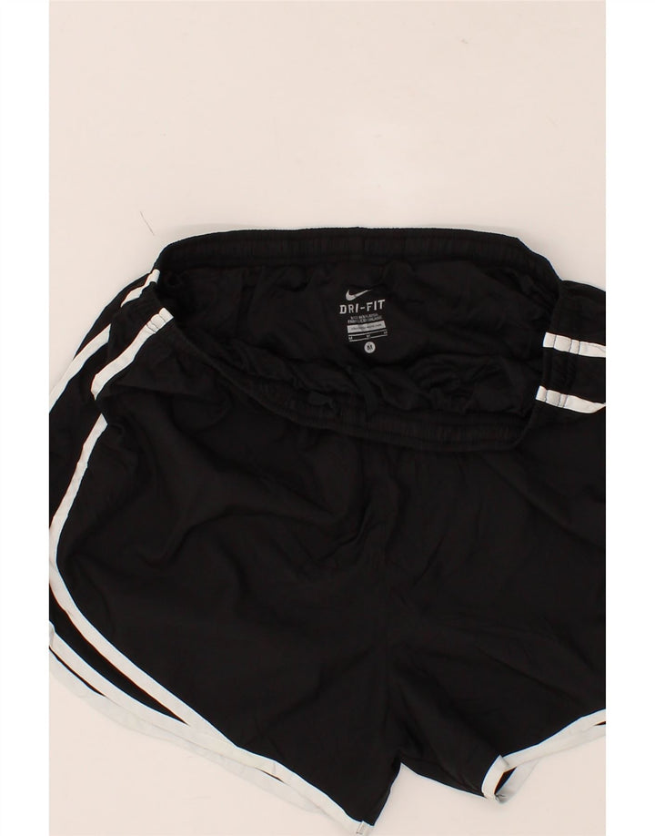 NIKE Womens Dri Fit Sport Shorts UK 12 Medium Black Polyester Vintage Nike and Second-Hand Nike from Messina Hembry 