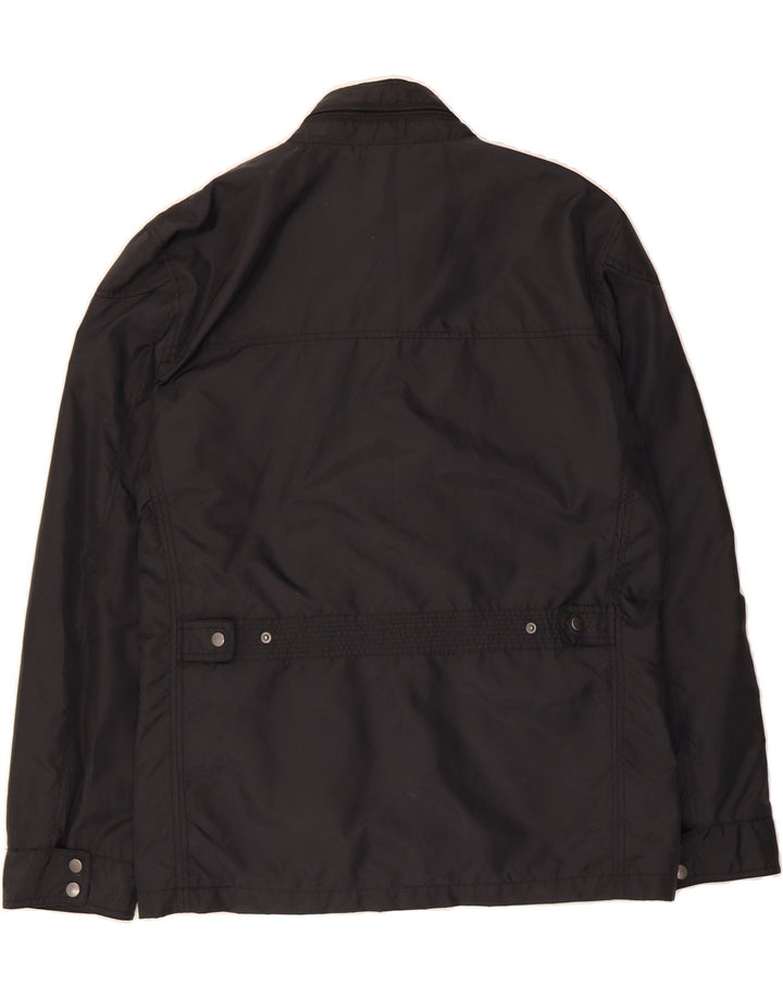 VINTAGE Mens Hooded Utility Jacket UK 40 Large Black Vintage Vintage and Second-Hand Vintage from Messina Hembry 