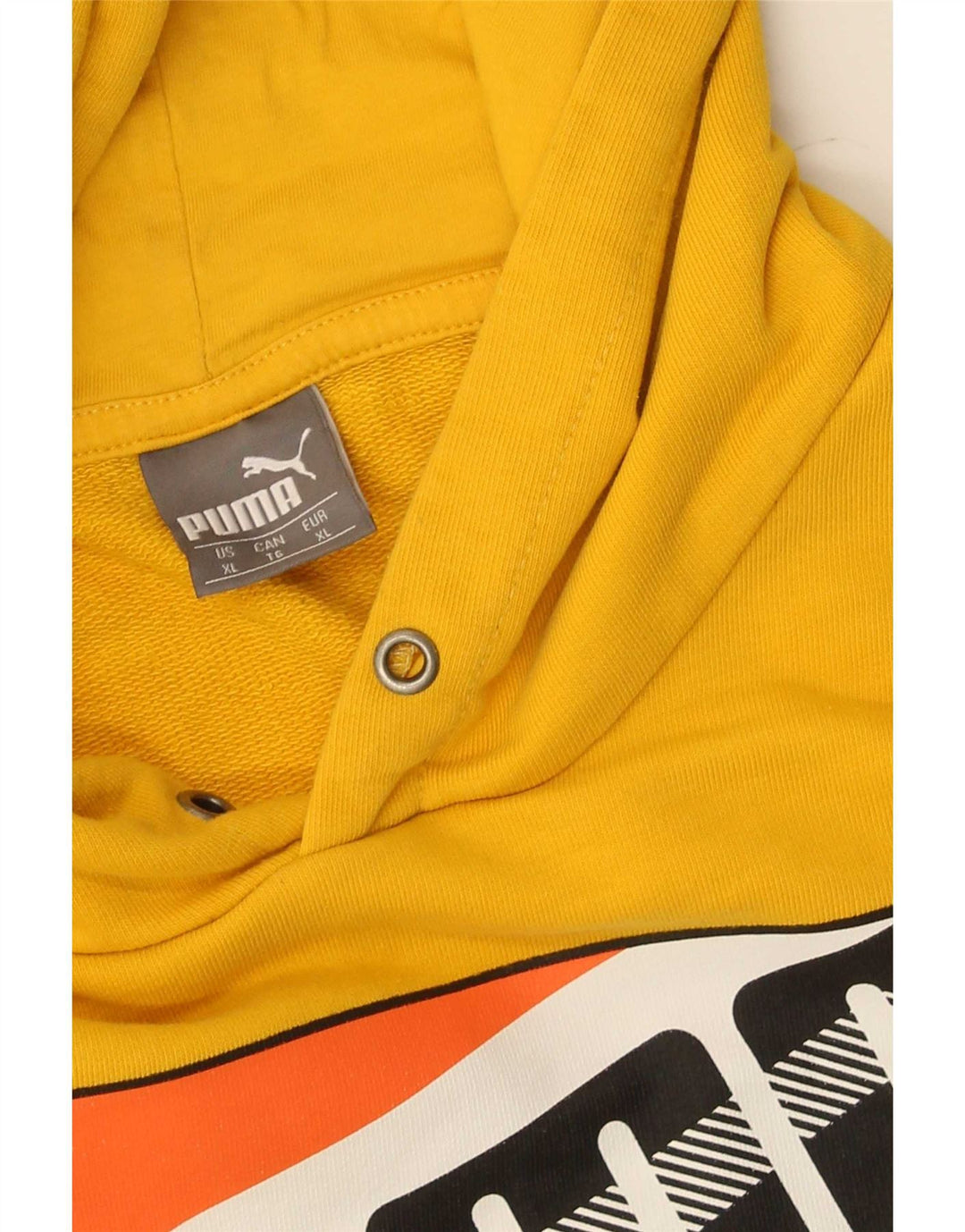 Męski sweter z kapturem Puma XL w kolorze żółtym