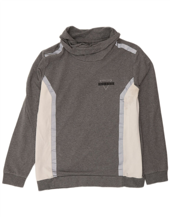 Damska bluza Guess IT 42, bawełniana w kolorze średniej szarości