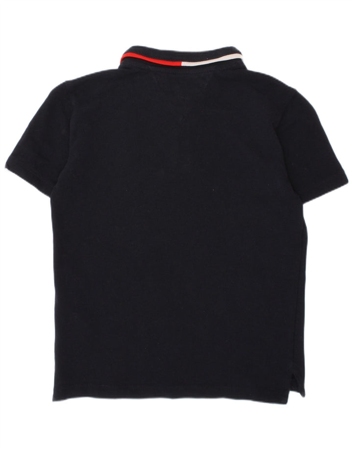 Chłopięca koszulka polo TOMMY HILFIGER 7-8 lat, granatowa, bawełniana
