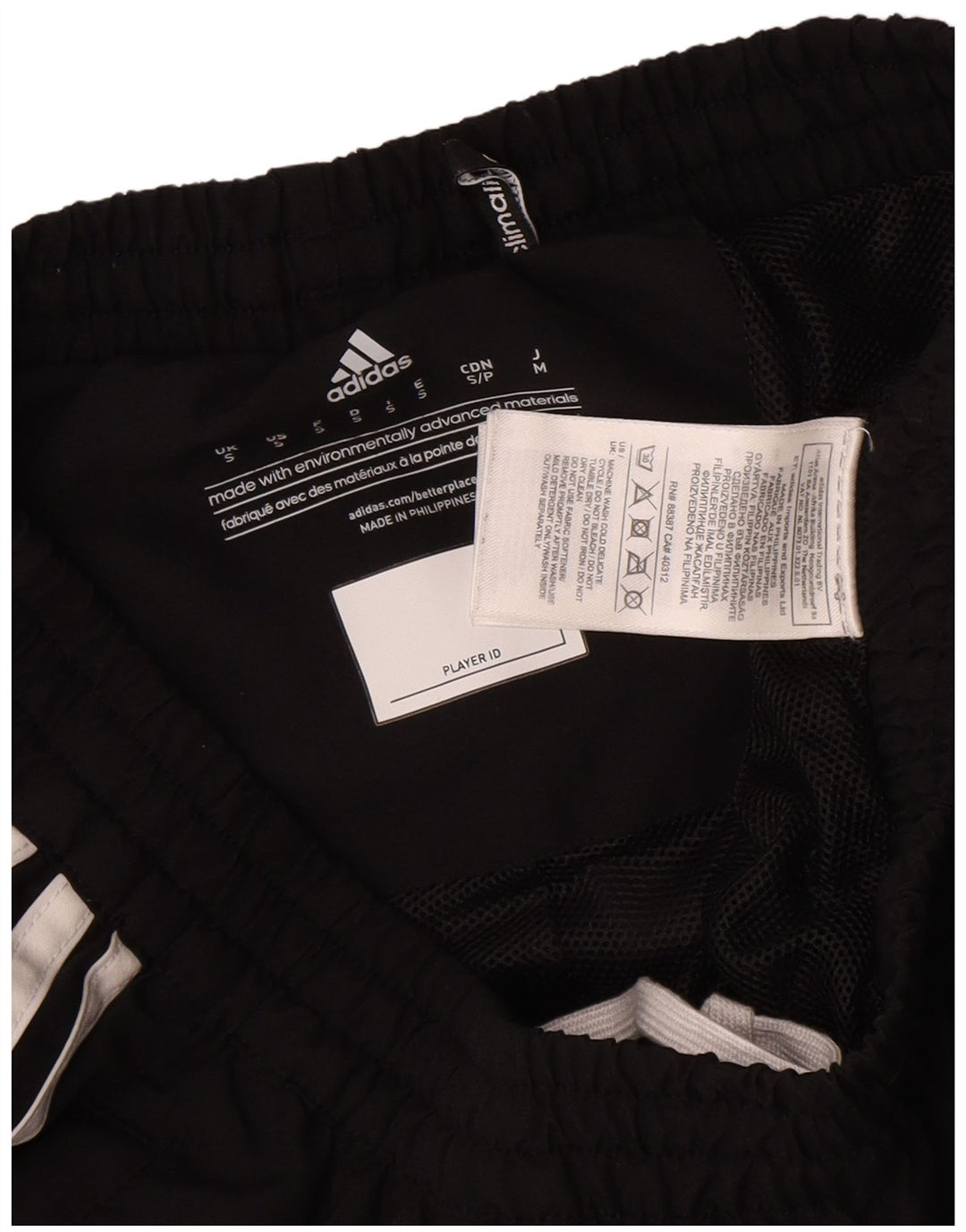 Męskie spodnie dresowe ADIDAS Climalite, małe, czarne, poliestrowe