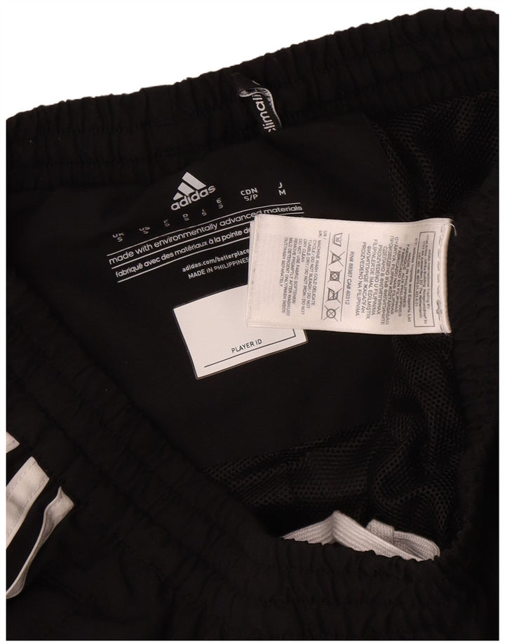 Męskie spodnie dresowe ADIDAS Climalite, małe, czarne, poliestrowe