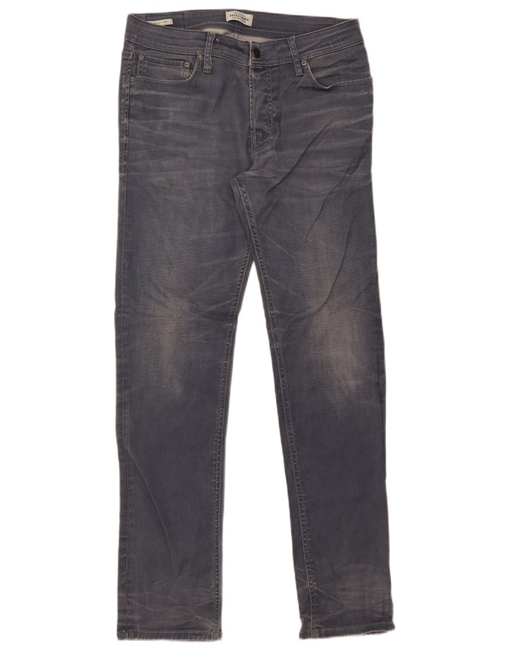 Męskie jeansy Jack & Jones Tim Slim W34 L34 Szara bawełna