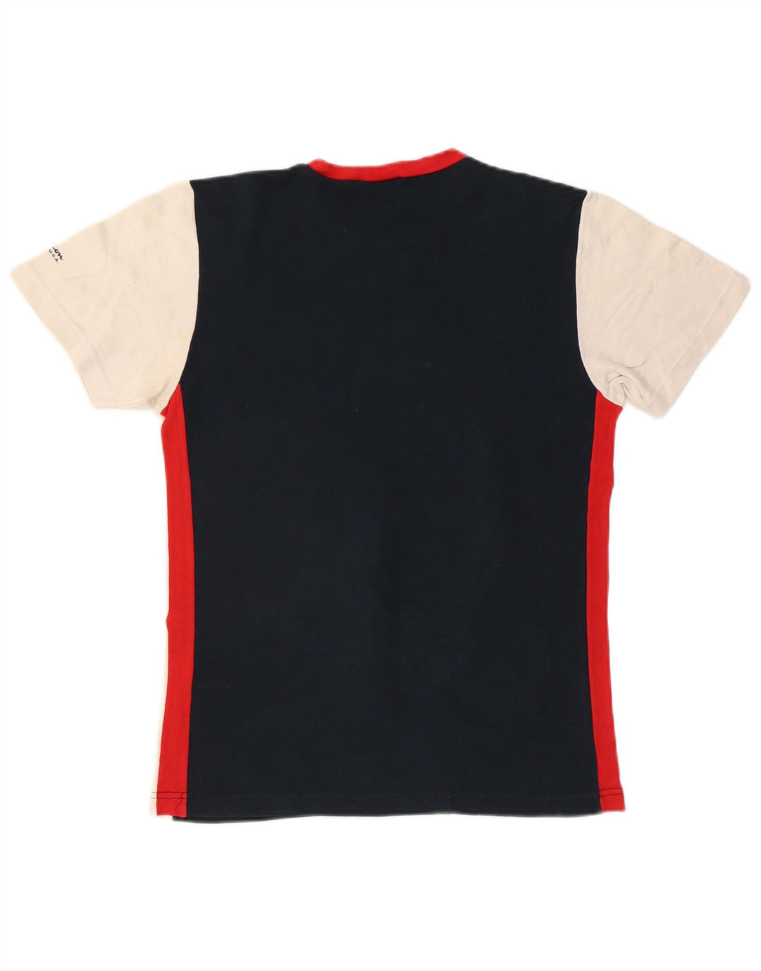 Damska koszulka z grafiką CHAMPION Top UK 18 XL, granatowa, bawełniana w bloki kolorów