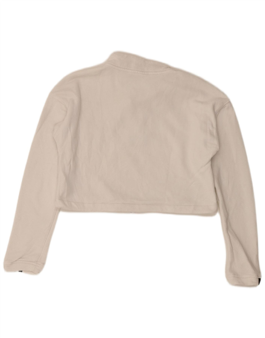 Damska bluza Adidas Oversized Crop Zip Neck Sweter UK 8 Small White
