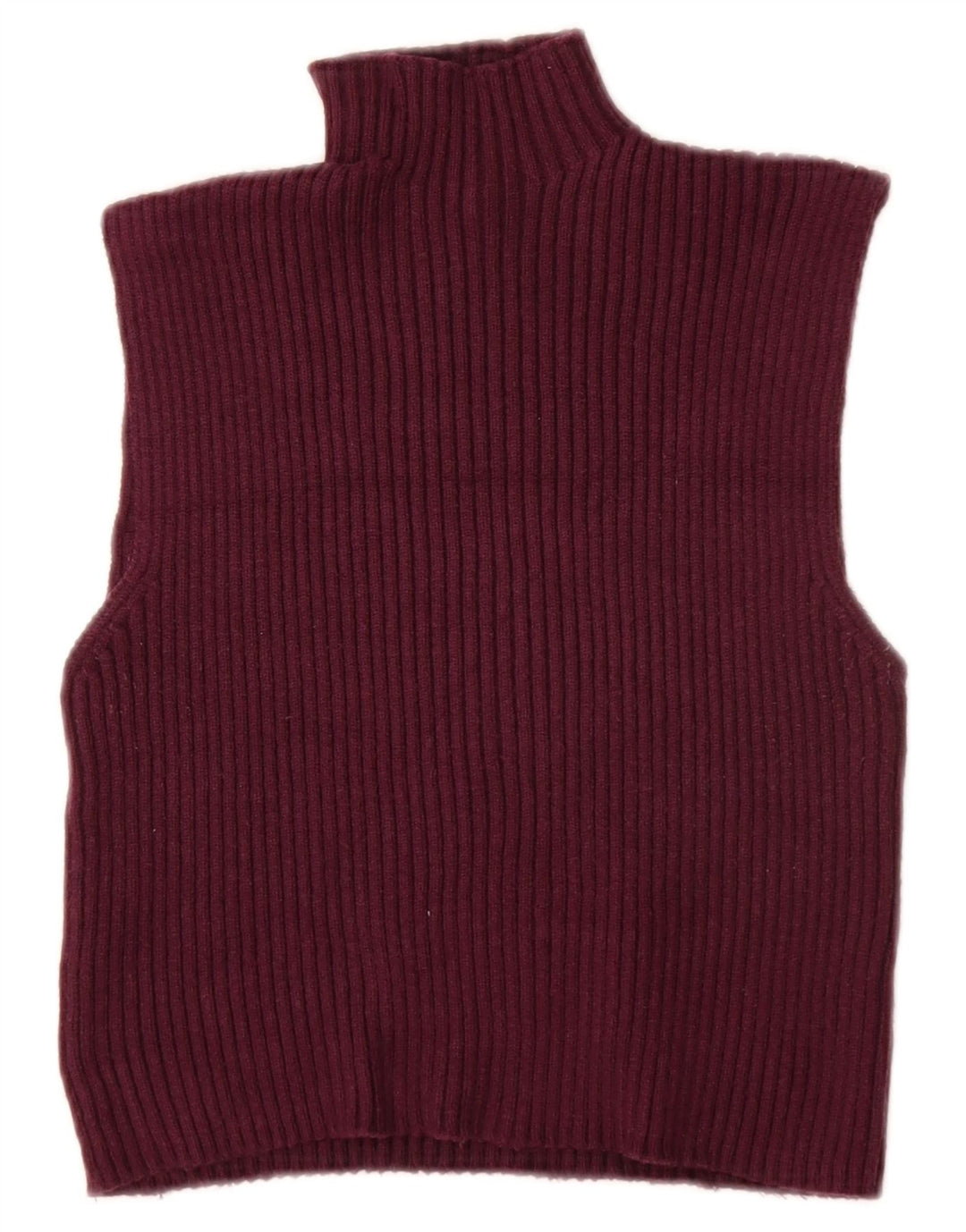 Damski podkoszulek ZARA Crop Vest UK 12 Średni bordowy wiskoza