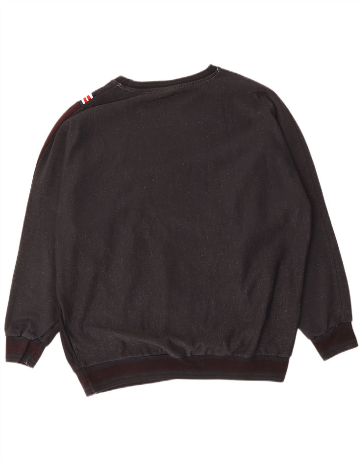 Męska bluza z grafiką ELLESSE, duża, granatowa, bawełniana w bloki kolorów