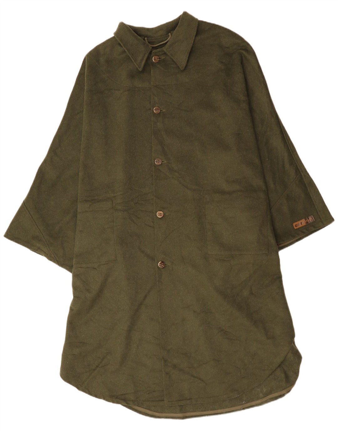 Vintage męski płaszcz poncho w jednym rozmiarze, zielony