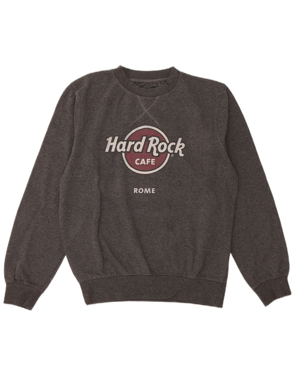 Damska bluza Hard Rock Cafe Rome Graphic Jumper UK 14 Średni szary