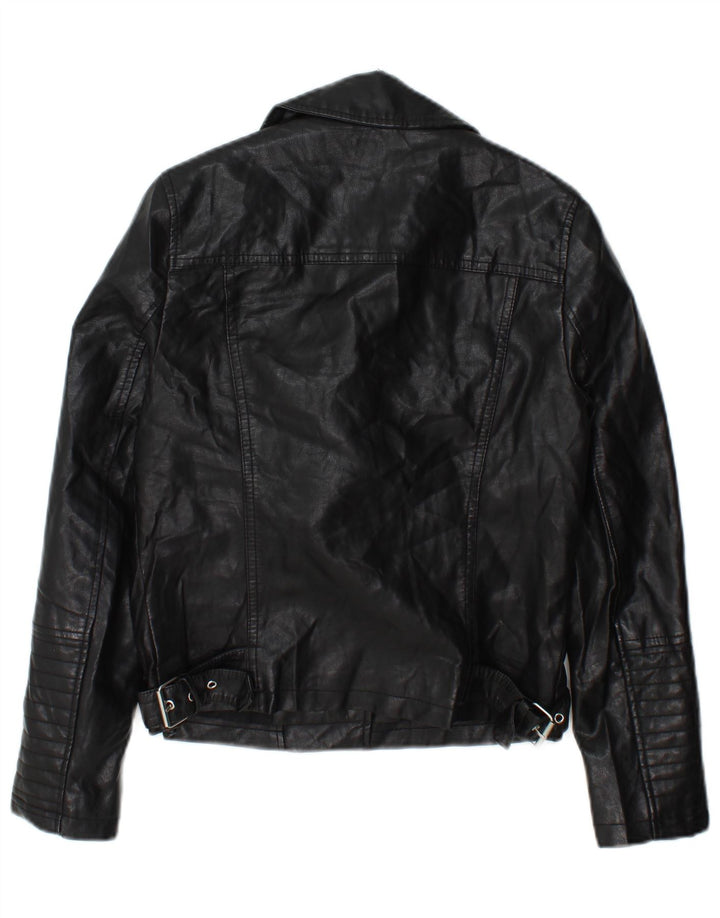 Damska kurtka motocyklowa Topshop UK 8, mała, czarna, z poliestru