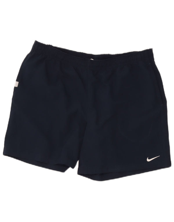 Damskie spodenki sportowe Nike Dri Fit UK 18 XL, granatowe, poliestrowe