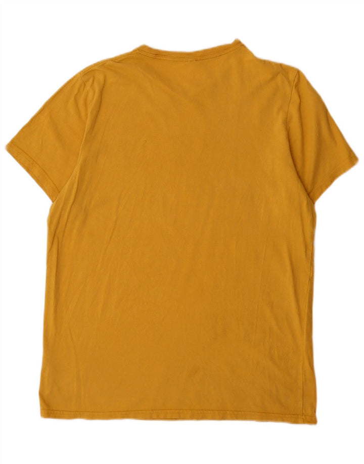 T-shirt męski Jack Wills o klasycznym kroju, średni, żółty, bawełniany