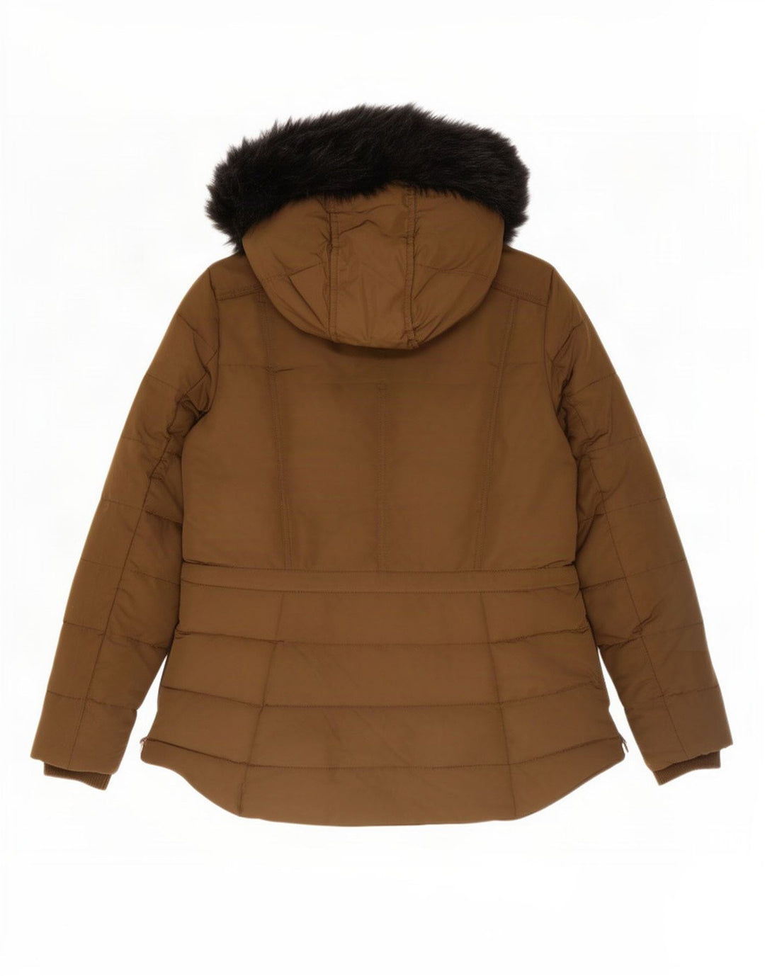 Damska ocieplana kurtka z kapturem Zara UK 14, duża, khaki