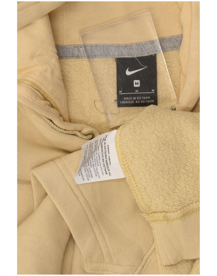 Męski sweter z kapturem NIKE z grafiką, średni żółty, bawełniany