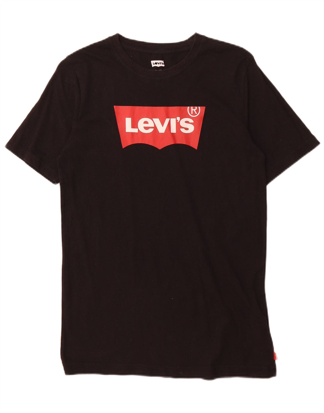 LEVI'S Mens Graphic T-Shirt Top Small Black Cotton