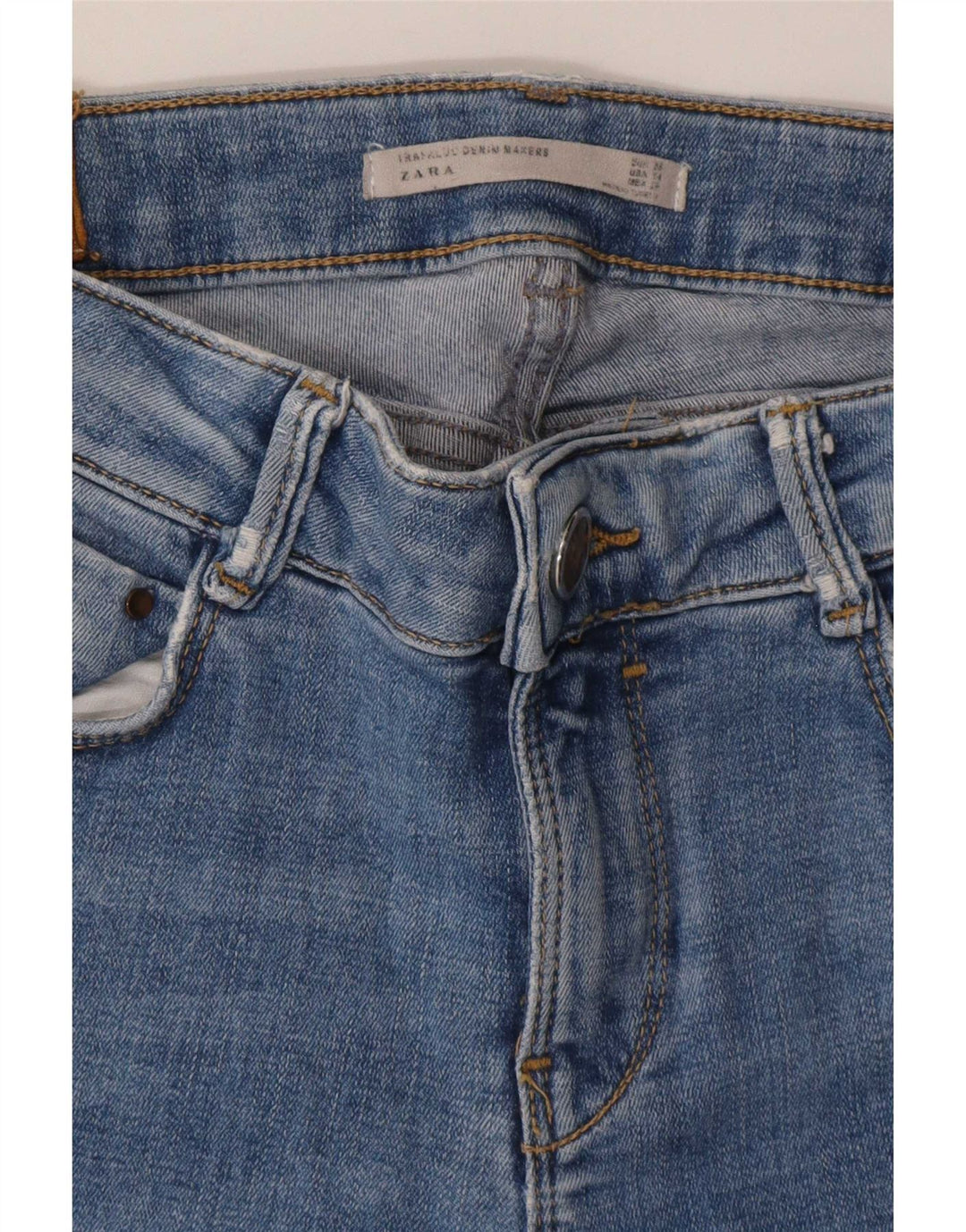Damskie jeansy skinny Zara W25 L28 niebieskie