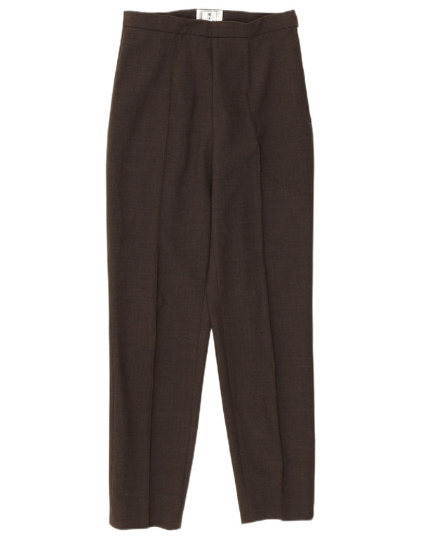 Oliver Womens High Waist Casual Trousers IT 42 Medium W26 L27 Brown