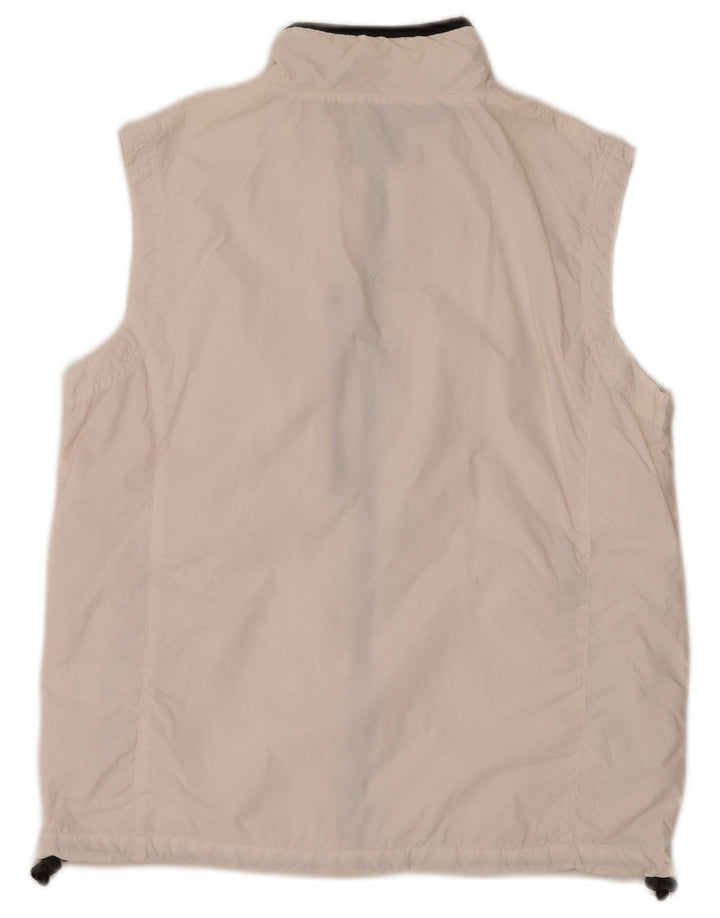 SERGIO TACCHINI Damska bluza dresowa bez rękawów IT 46 duża biała