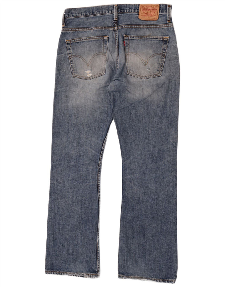 Męskie jeansy Levi's 507 Bootcut W34 L34 Niebieska bawełna