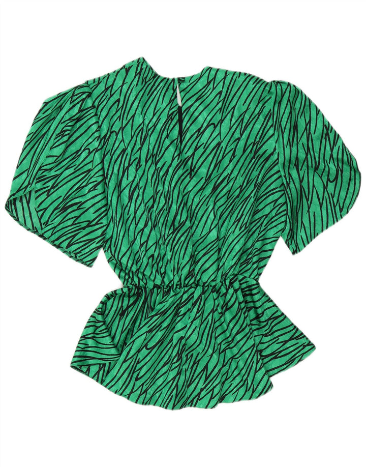Damski top bluzkowy C&A EU 46 XL w zielone paski