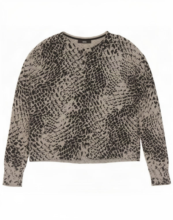 Marks & Spencer Damski sweter z dekoltem w łódkę, UK 14, duży, czarny