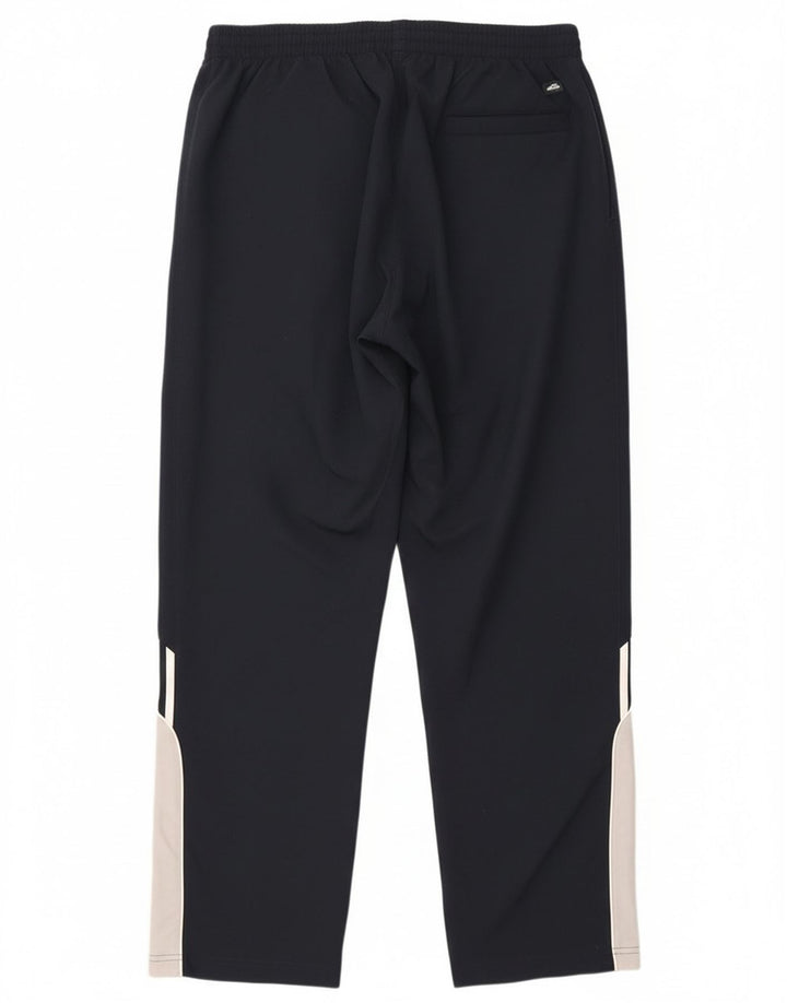 Męskie spodnie dresowe Adidas, duże, granatowe, z blokami kolorów, z poliestru