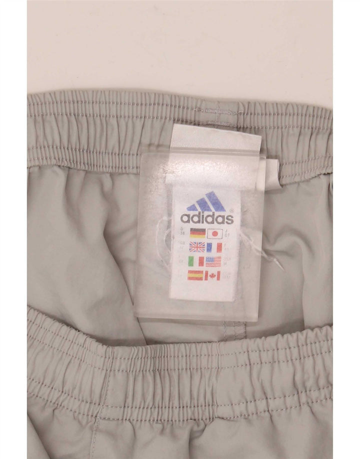 Damskie spodenki sportowe Adidas UK 12 Średni szary poliester
