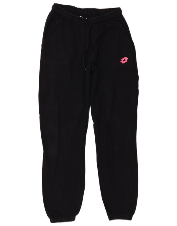 Damskie spodnie dresowe LOTTO Joggers UK 10 Małe Czarne Bawełniane