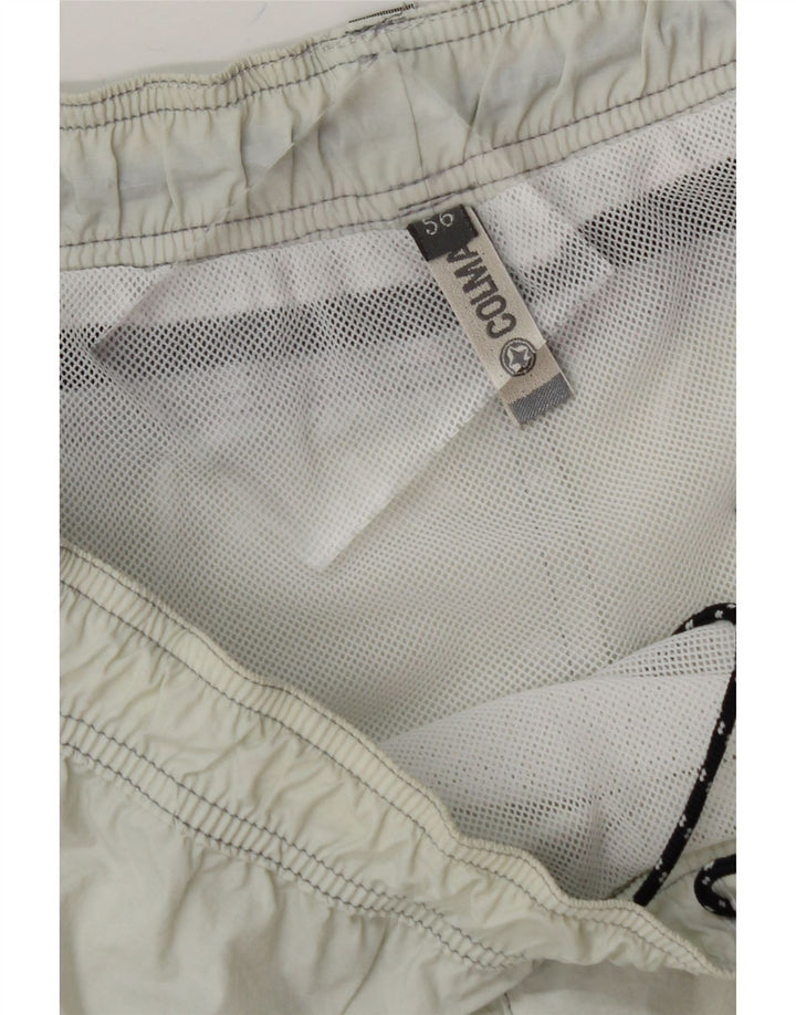 COLMAR Mens Swimming Shorts IT 56 XL Off White Colourblock Polyester Vintage Colmar and Second-Hand Colmar from Messina Hembry 