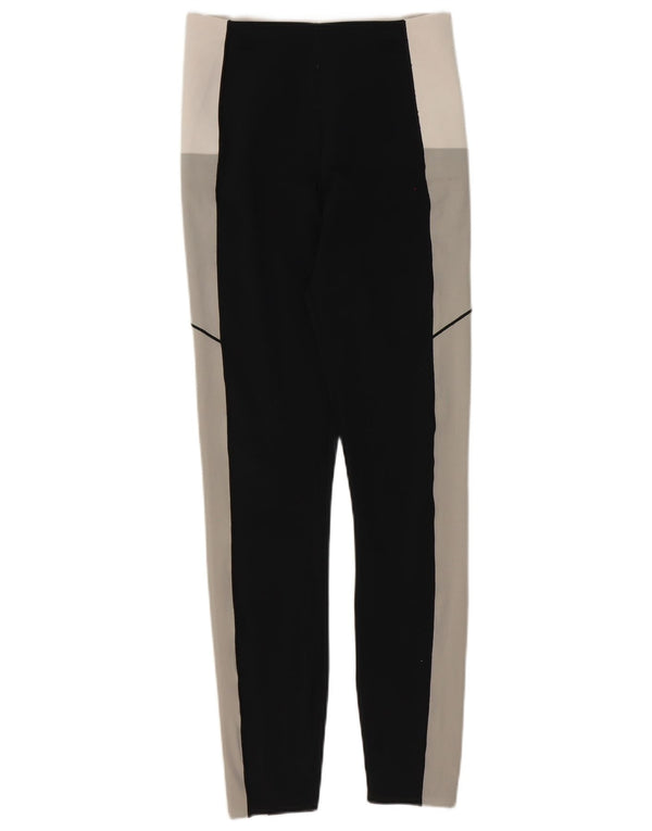 Legginsy damskie Sweaty Betty UK 8, mały, czarny poliester z blokami kolorów
