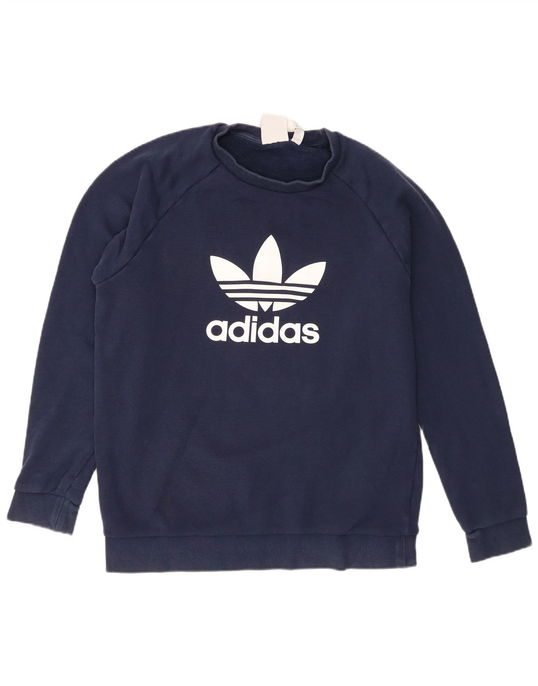 Męska bluza Adidas z grafiką, średnia, granatowa, bawełniana