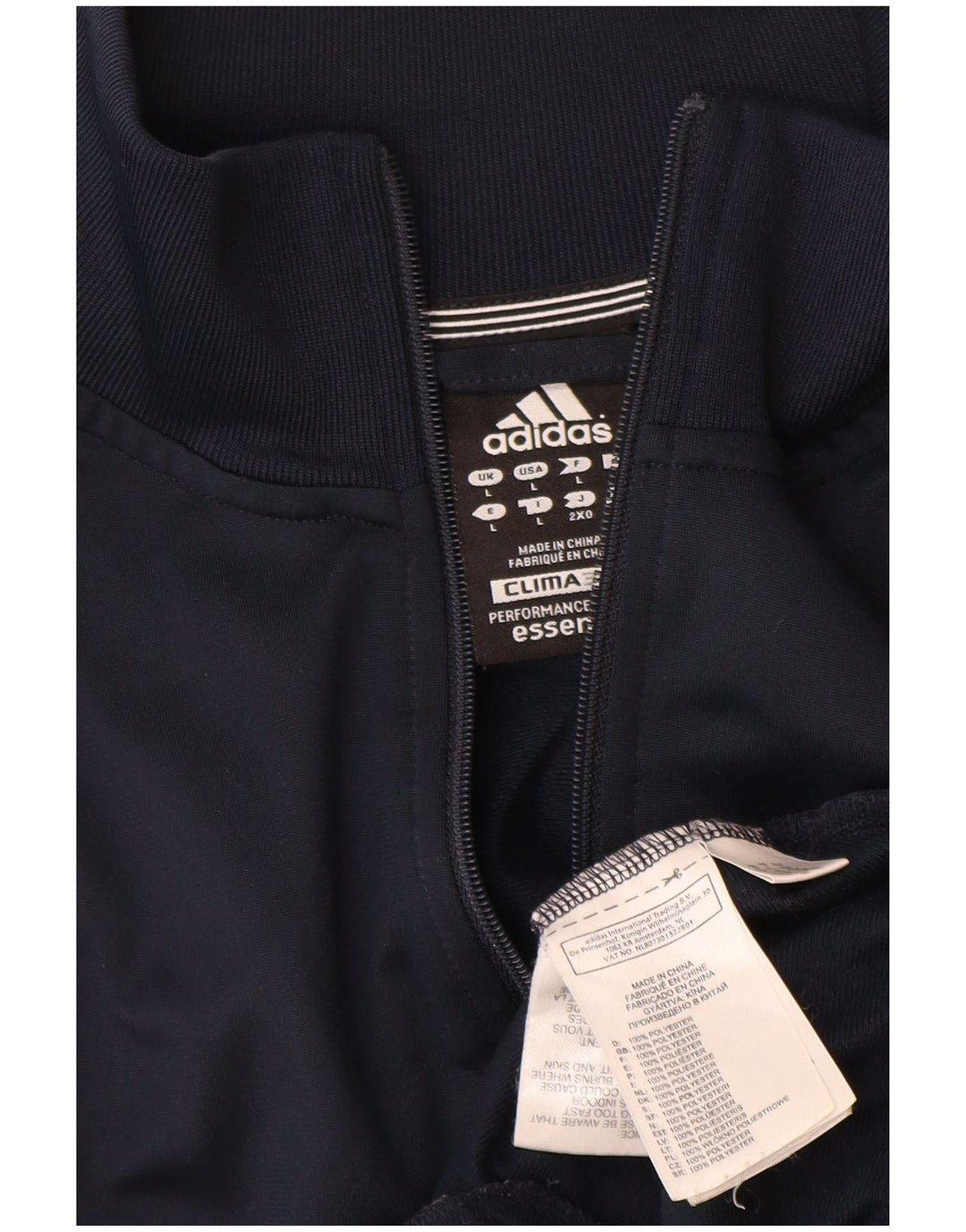 Adidas Męska bluza dresowa Clima 365, duża granatowa, poliestrowa
