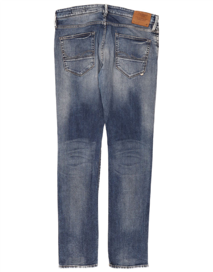 Męskie jeansy typu slim Jack & Jones W36 L33 Niebieskie