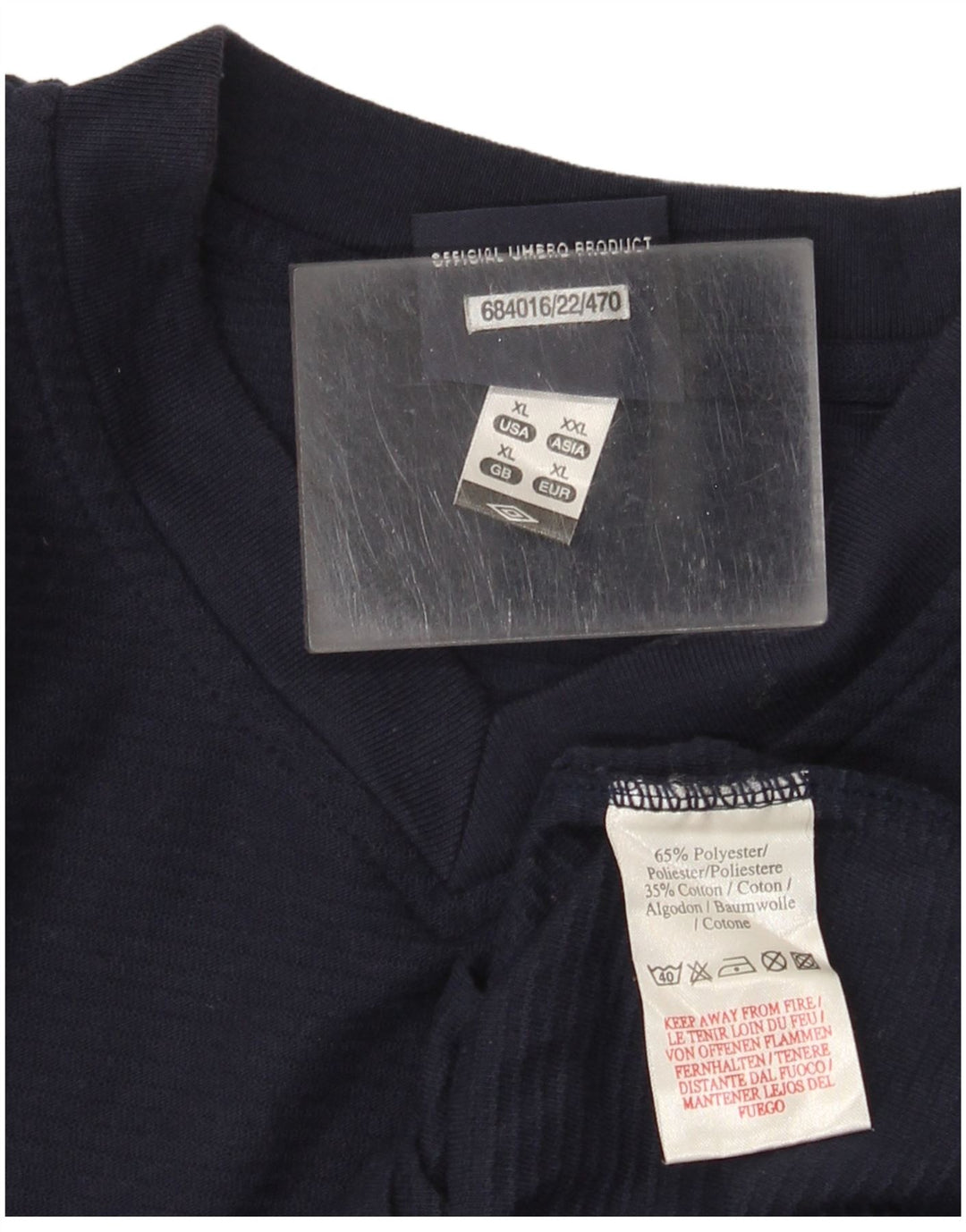 T-shirt męski Umbro Top XL, granatowy, poliester