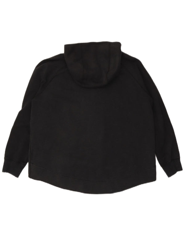 Damski sweter z kapturem i zamkiem NIKE UK 16, duży, czarny, bawełniany