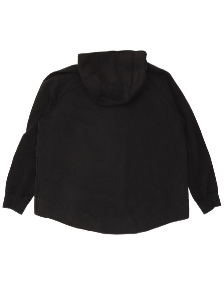 Damski sweter z kapturem i zamkiem NIKE UK 16, duży, czarny, bawełniany