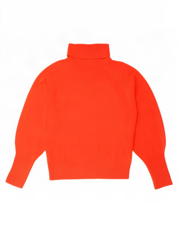 Marks & Spencer Damski sweter z golfem UK 10, mały, czerwony akryl
