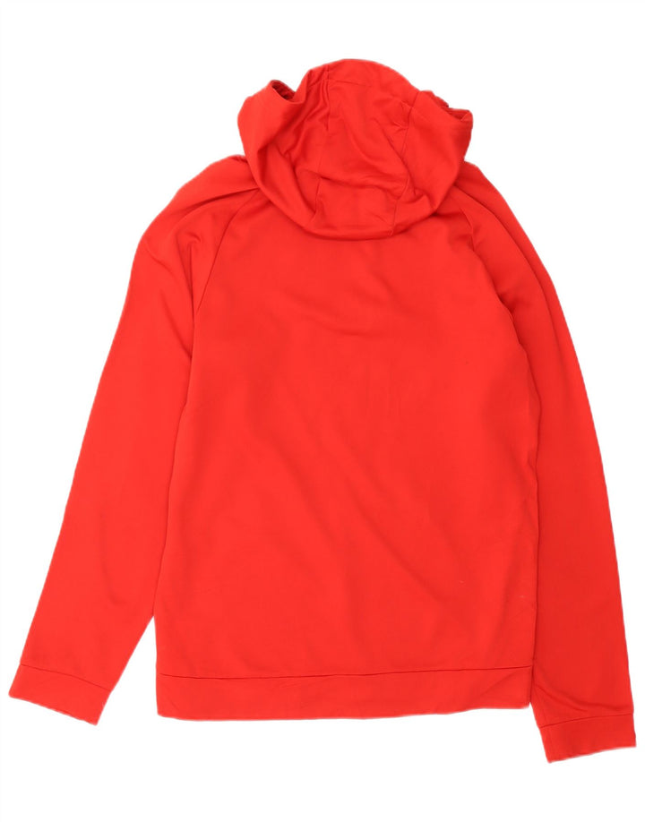 Męski sweter z kapturem Nike Dri Fit Graphic, mały, czerwony, poliestrowy