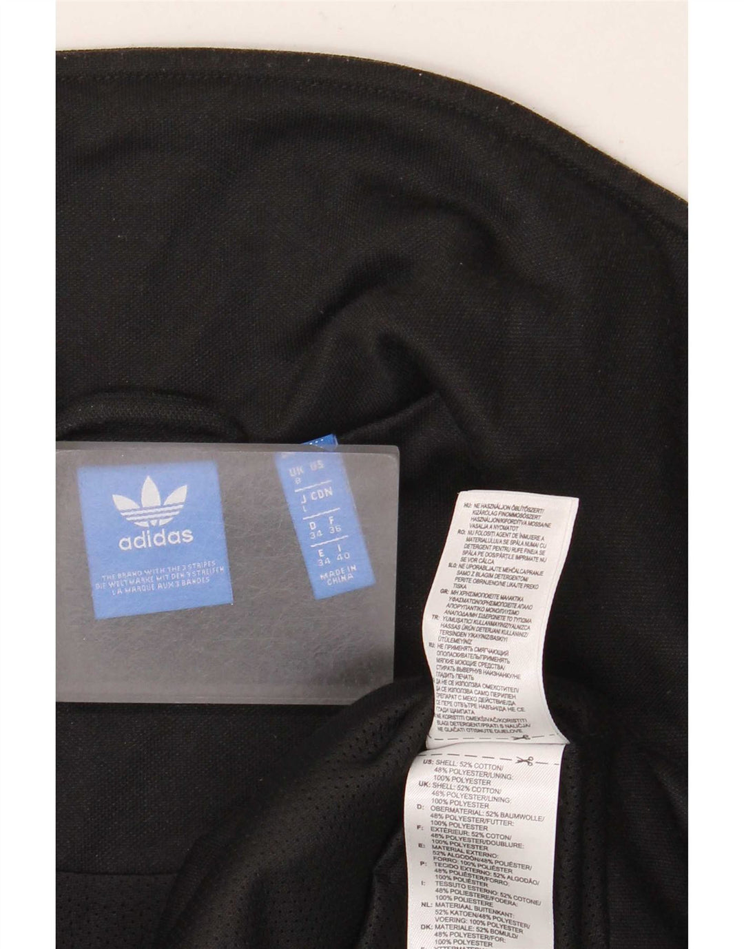 Damska bluza dresowa Adidas UK 8, mała, czarna bawełna