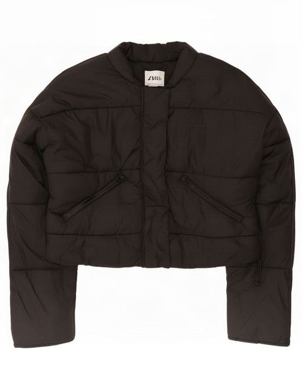 Kurtka damska Zara Crop Oversize, wyściełana UK 6 XS, czarna