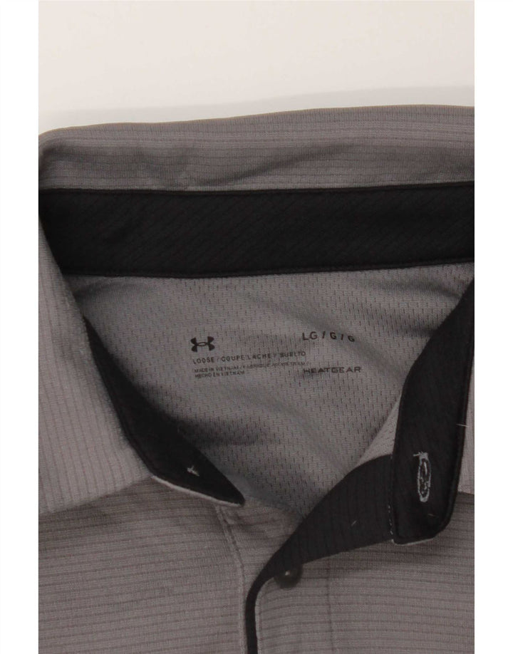 Męska koszulka polo Under Armour Heat Gear, duża, szara